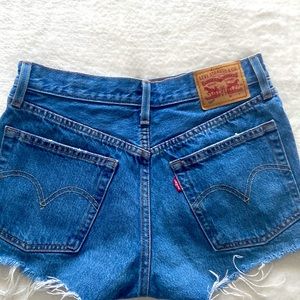Womens Levi’s High Rise Denim Shorts (Style 501)